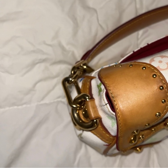 DEADSTOCK Louis Vuitton Marilyn White Multi Color Handbag Takashi Murakami - Picture 5 of 16